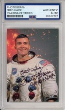 FRED HAISE APOLLO 13 ASTRONAUT PHOTO PSA DNA CERTIFIED SIGNED AUTO SPACE NASA picture