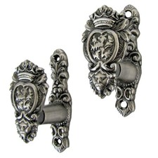 Lion Head Wall Mount Weapon Hooks Gun Rifle Holder Bowie Knife Sword Hanger Set picture