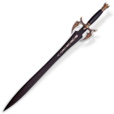 37″ Handmade Stainless Steel Kilgorin The Sword OF Darkness  Leather scabbard picture