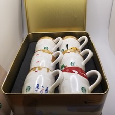 Starbuck Boxed Set All That Sparkles 6 Demitasse Cups Taiwan Cities 2014 New picture