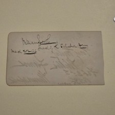 William Booth Salvation Army Founder Signed Page Autograph Auto 1898 picture