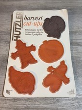 New Vintage Hutzler Harvest Cut Ups Cookie Cutters Fall Autumn Thanksgiving picture
