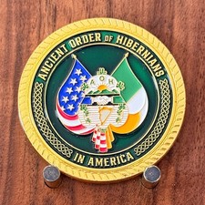 Ancient Order Of Hibernians AOH Mass Rock New York Challenge Coin  M#20 picture