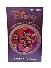 Disney Artland “Pin On Glass” Series Pin 2022 Maleficent The Dragon #219 of 300 picture