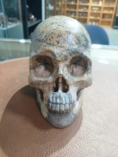 Large Carved Picture Jade Skull 4.17