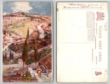 Jerusalem Mount of Olives Tuck's Oilette Postcard John Fulleylove Art picture