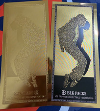 1 X GoldBack Leaf Foil Note 1/20 Troy Oz. Michael Jackson Collectible + Digital picture