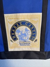 Vintage Souvenir Hearst Castle Enchanted Hill Canvas Tote Bag Embroidered 22