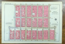 Vintage 1934 GREENWICH VILLAGE NEW YORK CITY Map SULLIVAN-BROADWAY PRINCE-W3rd  picture