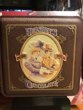 Hershey's Pure Milk Chocolate Tin Vintage Edition #4 1995 6x6x3 picture