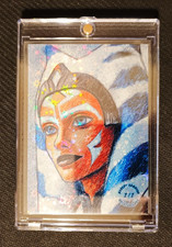 Ahsoka Tano – Robert Camacho Original Art 1/1 – Holofoil – Hand Signed picture