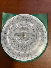 Vintage 1950s JEPPESEN SANDERSON Model CR-3 Flight Computer w/ case MCM picture