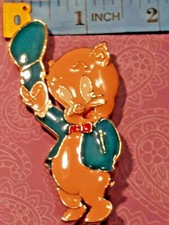 VINTAGE WARNER BROS PORKY PIG COLLECTIBLE PIN 1990'S RARE ~ Ships FREE picture