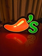 Chilis Food Restaurant Pepper -  USB Lighted LED Sign - Man Cave - Arcade picture