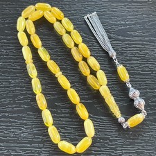 Baltic Amber Rosary, 25 Gram, 5*13 milim, Kehribar Tesbih, Tesbih, Misbaha picture