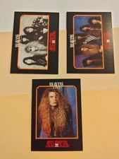 1991 HEAVENS EDGE Megametal Impel Music Cards lot of (3) pack fresh picture