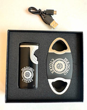 Perdomo Cigars Branded Lighter & Cigar Cutter Gift Set w/ USB Cable picture