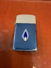 Vintage 1950’s Northern Illinois Gas Company Emblem Storm King Slim Zippo picture