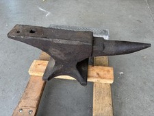 ANTIQUE 76 POUND BLACKSMITH ANVIL FORGE IRON MOUSE HOLE 22