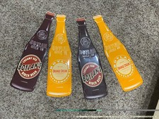 BOYLAN’S bottleworks 17” Tin Signs x 4 Birch Root Beer, Orange Cream picture