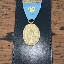 Veteran Medal Grand Lodge of Massachusetts 50 Year Award 1926 Engraved Fraternal picture