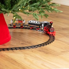 Northlight 13-Piece Battery Lighted Animated Christmas Express Train Set Sound picture