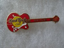Hard Rock Cafe pin Shanghai guitar Gibson Byrdland red & white picture