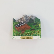 Austrian Alpine Chalets Tourist Travel Souvenir 3D Resin Fridge Magnet Craft picture