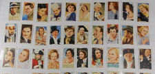 1935 GALLAHER LTD. PORTRAITS OF FAMOUS STARS 48 TOBACCO CARD SET picture