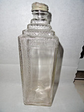 Vintage ESCO Mortuary Embalming Fluid Bottle, 16 oz, USA Made, Empty, metal cap picture