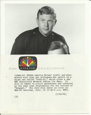 Original Vintage 1968 NBC-TV 7x9 Premiere ADAM-12  KENT McCORD Martin Milner EXC picture