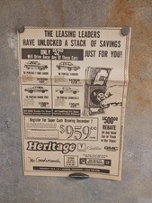 1986 Heritage Pontiac Cadillac GMC Car Lease Ad Athens TN Ephemera picture