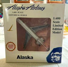 Aero Classics Alaska Airlines Golden Nugget Series 727-200 N344AS 1:400 RARE picture