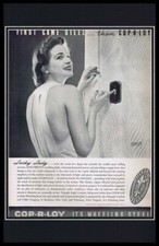 1937 Wheeling Steel Cop-R-Loy Framed 11x17 ORIGINAL Vintage Advertising Poster B picture