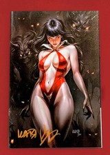 Vampirella #3 SDCC Katya Sinyukhina Virgin Red Variant LE 200 Gold Signed + COA picture