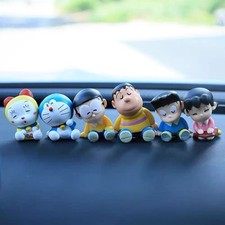 Set of 6Pcs Doraemon Family portrait Figures Kawaii Car Decorations Home Decor picture