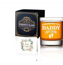Promoted To Daddy 2025 Whiskey Glass – 11 oz Standard Rock picture