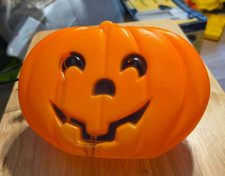 Vintage Blinky 9 in. Lighted Blow Mold Pumpkin picture