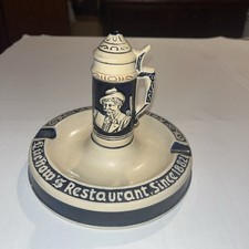 Neuweiler's Brewery Vintage Ceramic Round Ashtray with Stein in Center picture