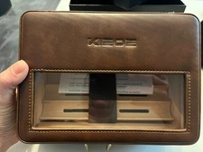 leather cigar travel humidor case picture