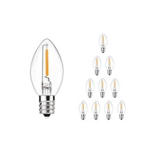 CHYParty 10PK C7 LED Replacement Bulbs, 0.6W Clear Warm White, 10 Bulbs picture