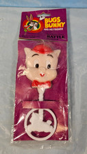 Vintage Warner Bros 1977 Bugs Bunny Loony Toons Porky Pig Rattle New picture