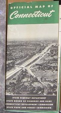 1958 Official Map of Connecticut picture