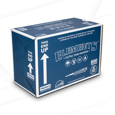 Elements Rolling Paper Cones Backrolled King Size, Bulk box 800 cones picture
