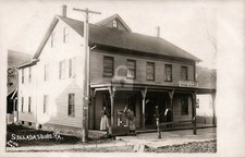 Exchange Hotel SALLADASBURG PA Lycoming County RPPC Photo Postcard COPY picture