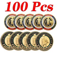 100X Put On the Whole Armor Of God Commemorative Collection Coins Challenge Coin picture