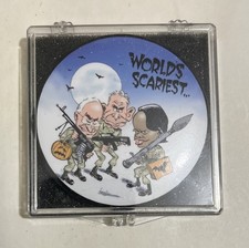 Bush Cheney Rice Political Button “World’s Scariest” 21/25 picture