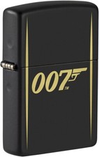 Zippo James Bond 007 Laser Engraved Logo Black Matte 49539 picture
