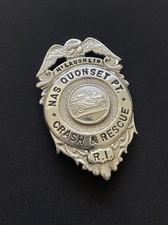 Vintage NAS Quonset Point Crash & Rescue Badge Obsolete Deactivated McLaughlin picture