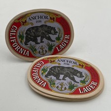 5- NEW Anchor Steam Beer Anchor Brewing California Lager Bear Sign Style Coaster picture